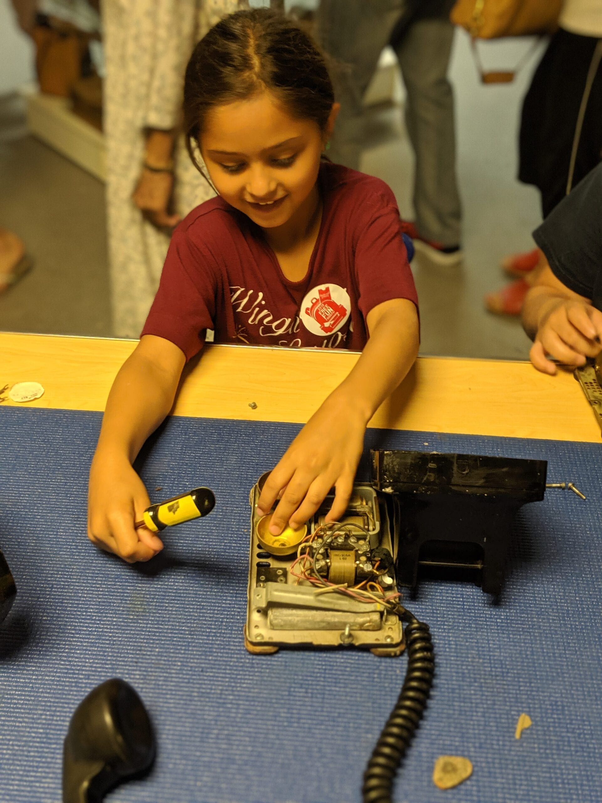 "Keep Calm And Take Stuff Apart" at The Telephone Museum on Moody Street in Waltham, MA CAUTION: Your Kids will Not want to Leave!