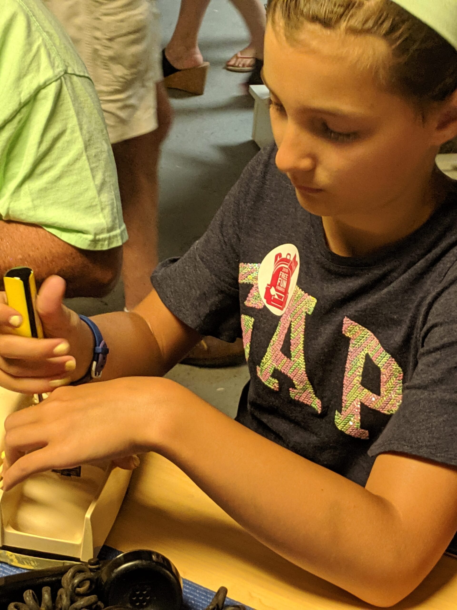 "Keep Calm And Take Stuff Apart" at The Telephone Museum on Moody Street in Waltham, MA CAUTION: Your Kids will Not want to Leave!