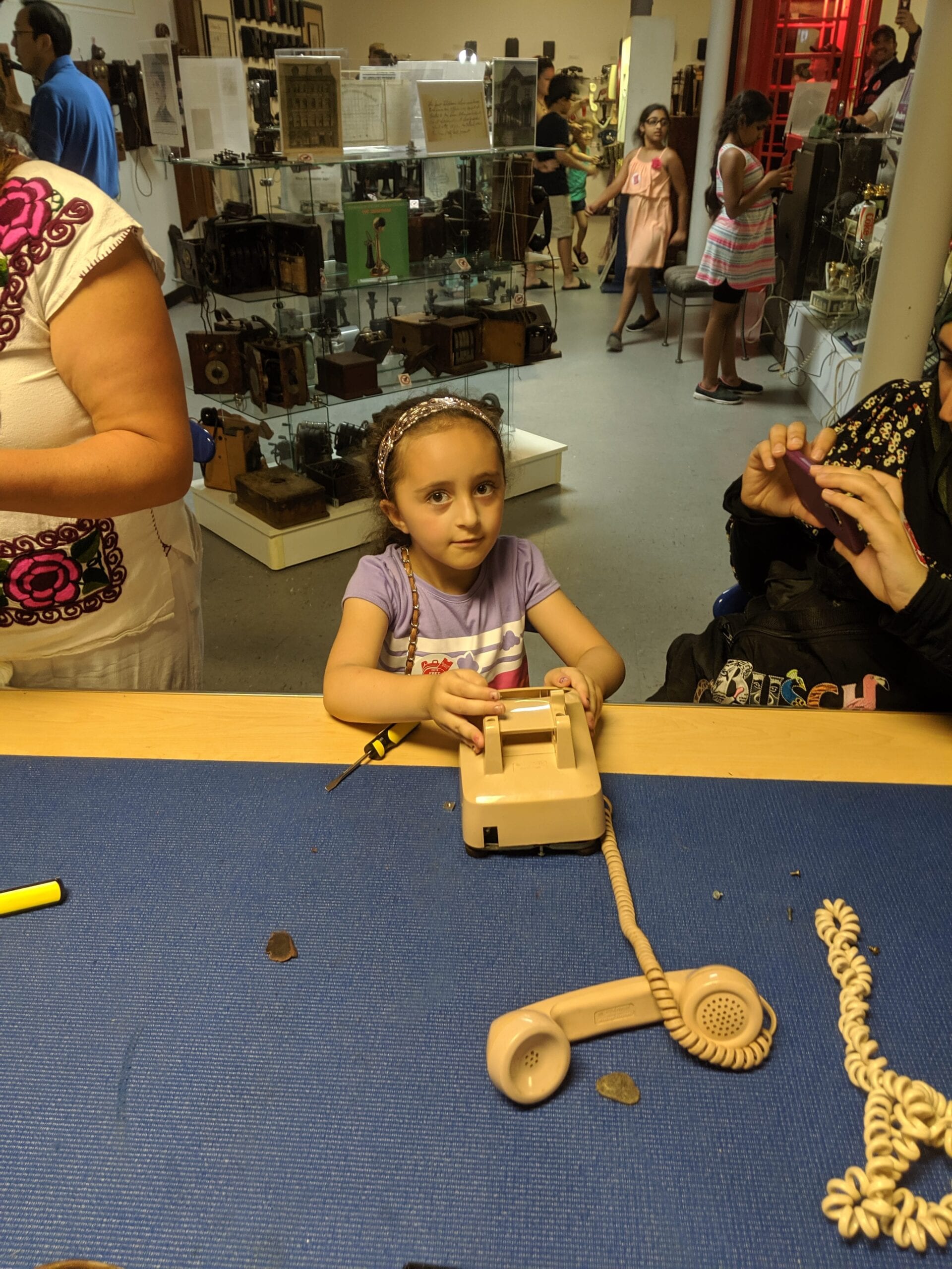 "Keep Calm And Take Stuff Apart" at The Telephone Museum on Moody Street in Waltham, MA CAUTION: Your Kids will Not want to Leave!