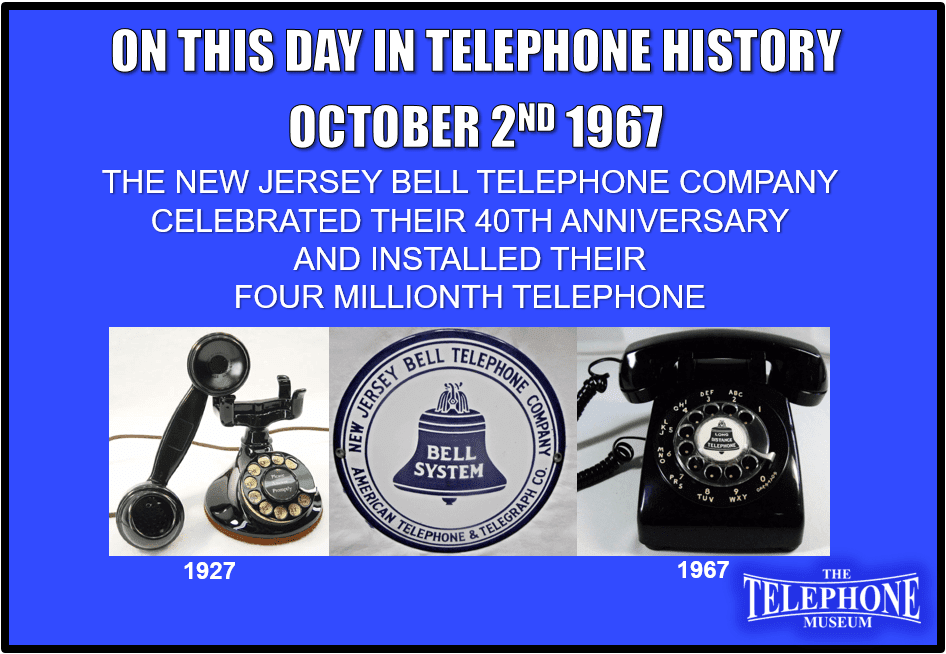 On This Day in Telephone History October 31ST 1945 - The Telephone