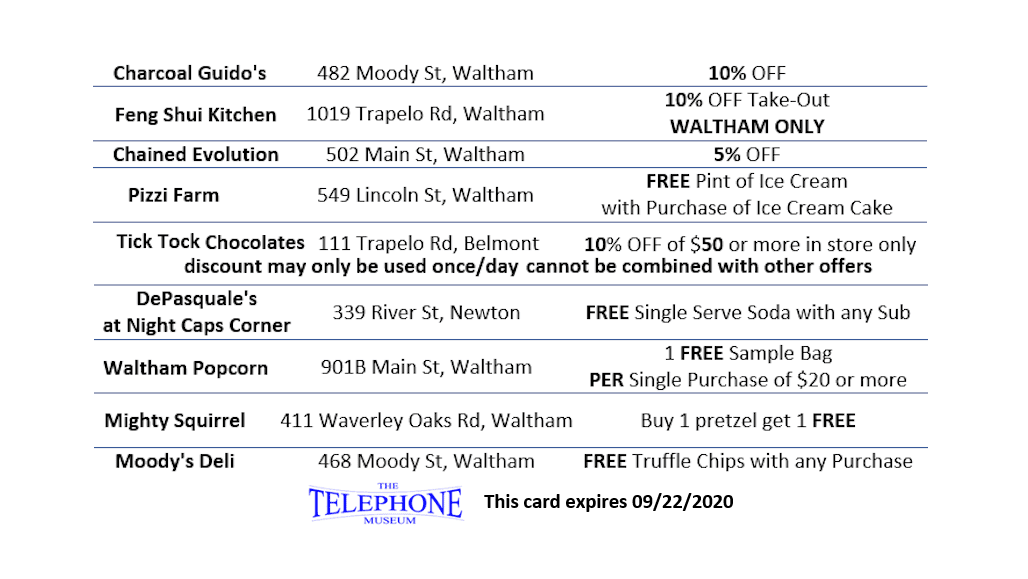 TTM Card Discounts