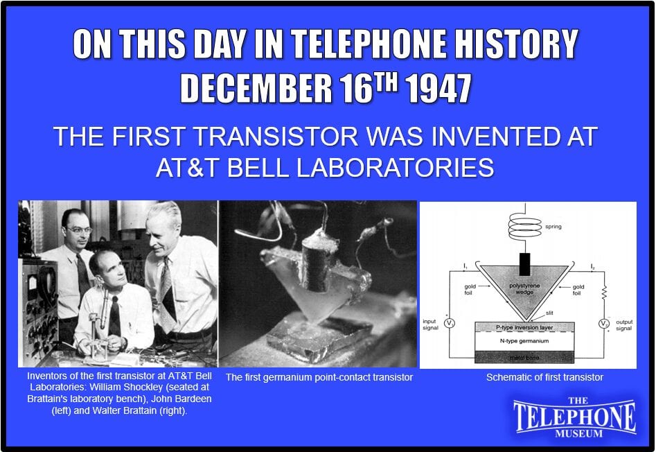 On This Day in Telephone History December 16TH 1947 - The Telephone Museum, Inc.