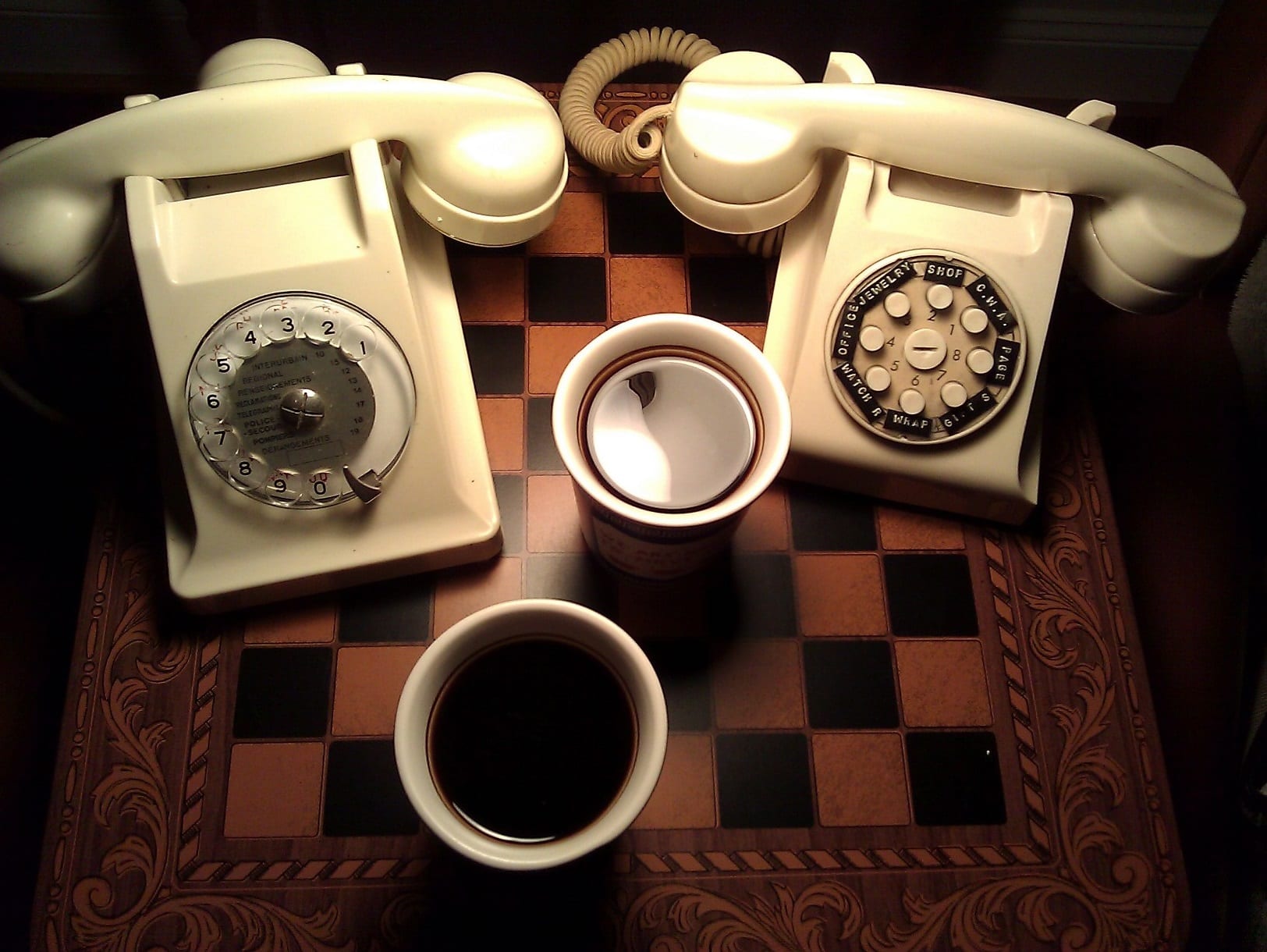 Good Morning - Enjoying Coffee & Telephones at The Telephone Museum ☕☕☕☕☎☎☎☎☕☕☕☕☎☎☎☎