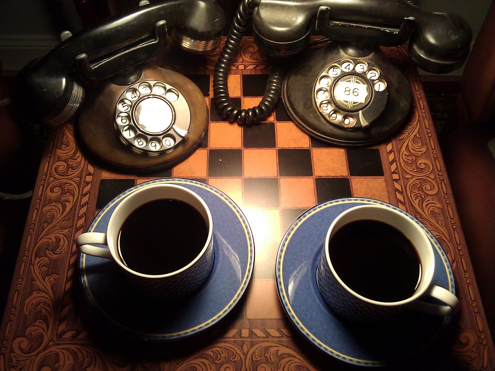 Good Morning - Enjoying Coffee & Telephones at The Telephone Museum ☕☕☕☕☎☎☎☎☕☕☕☕☎☎☎☎