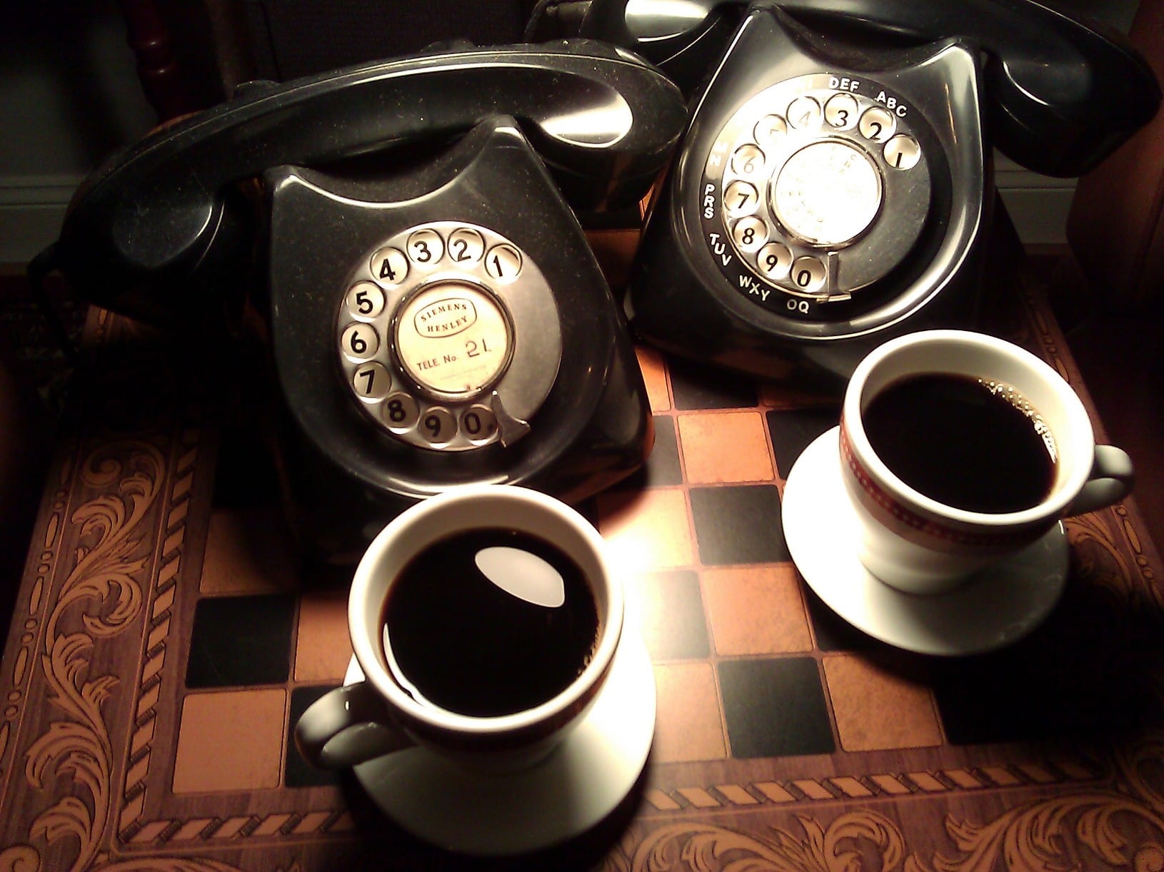 Good Morning - Enjoying Coffee & Telephones at The Telephone Museum ☕☕☕☕☎☎☎☎☕☕☕☕☎☎☎☎