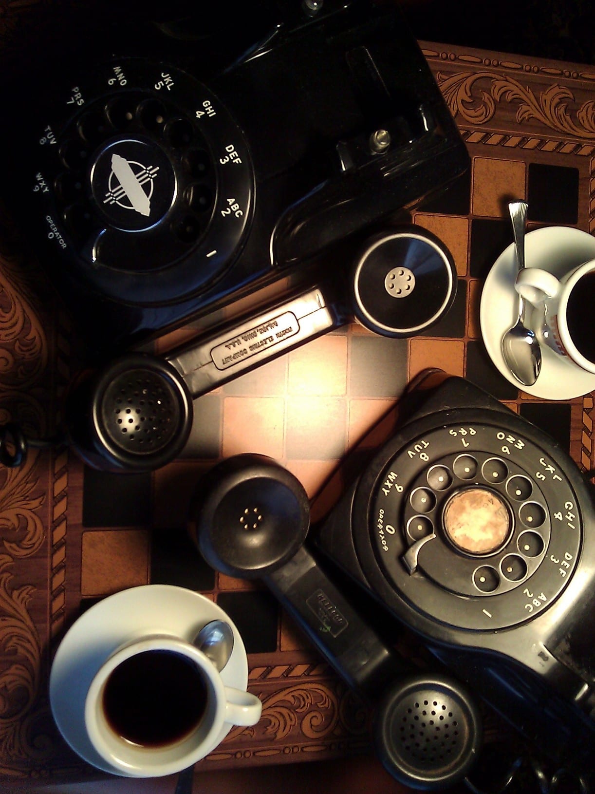 Good Morning - Enjoying Coffee & Telephones at The Telephone Museum ☕☕☕☕☎☎☎☎☕☕☕☕☎☎☎☎