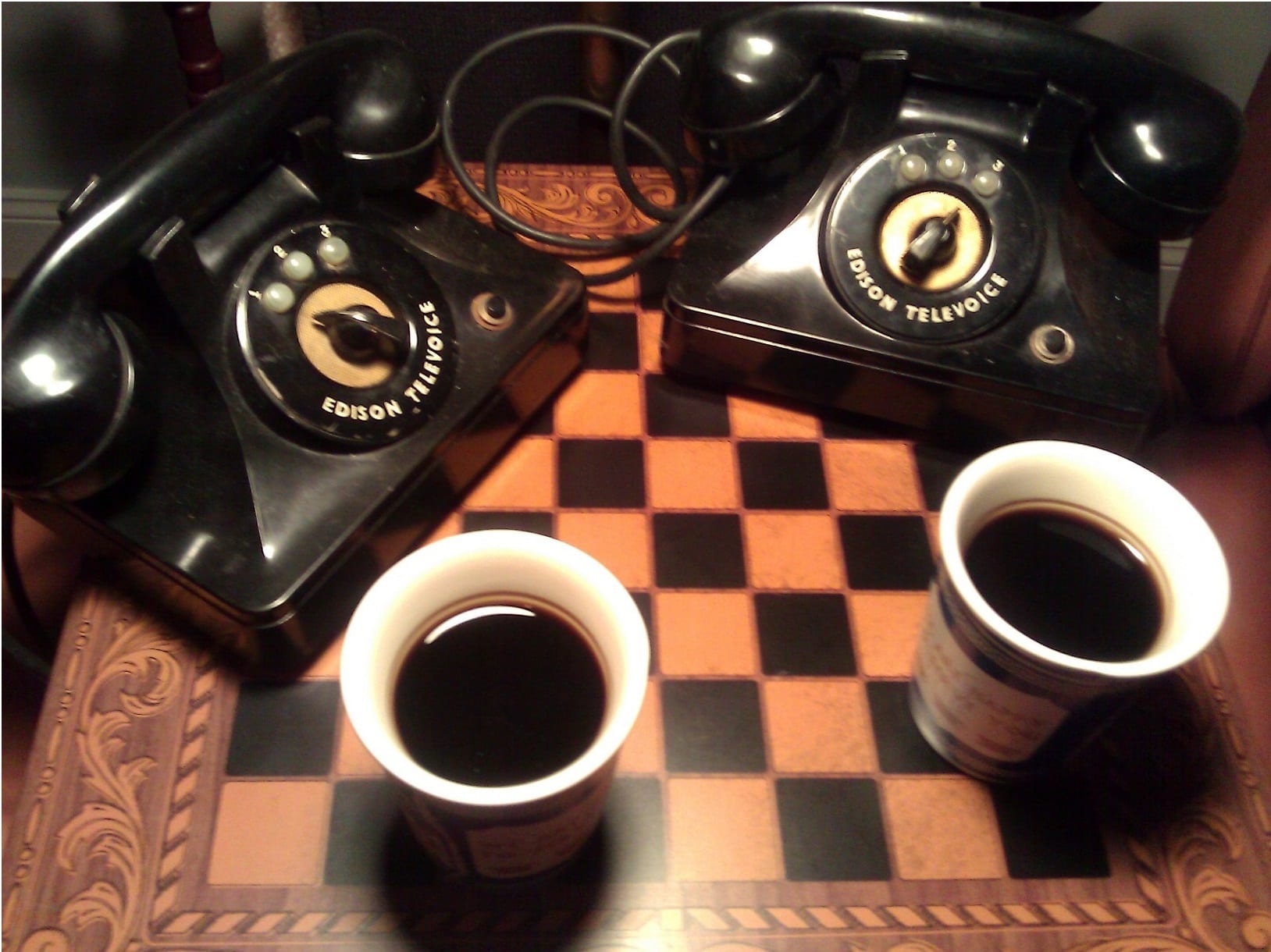 Good Morning - Enjoying Coffee & Telephones at The Telephone Museum ☕☕☕☕☎☎☎☎☕☕☕☕☎☎☎☎