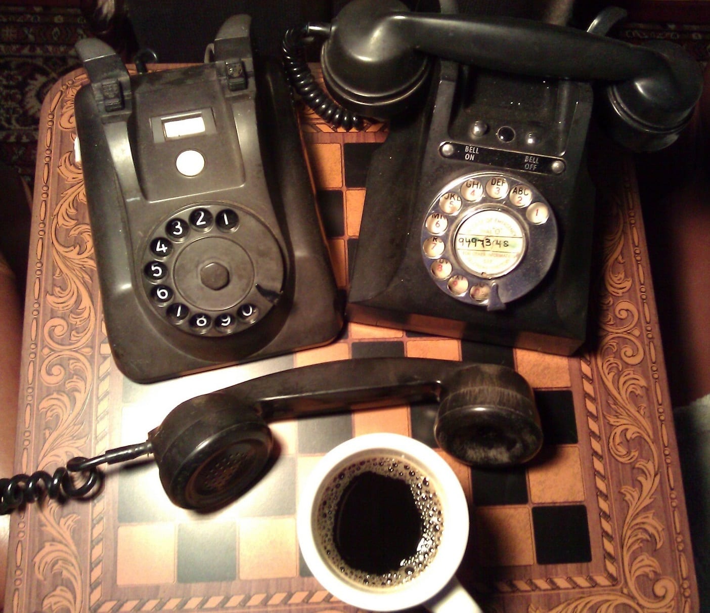 Good Morning - Enjoying Coffee & Telephones at The Telephone Museum ☕☕☕☕☎☎☎☎☕☕☕☕☎☎☎☎