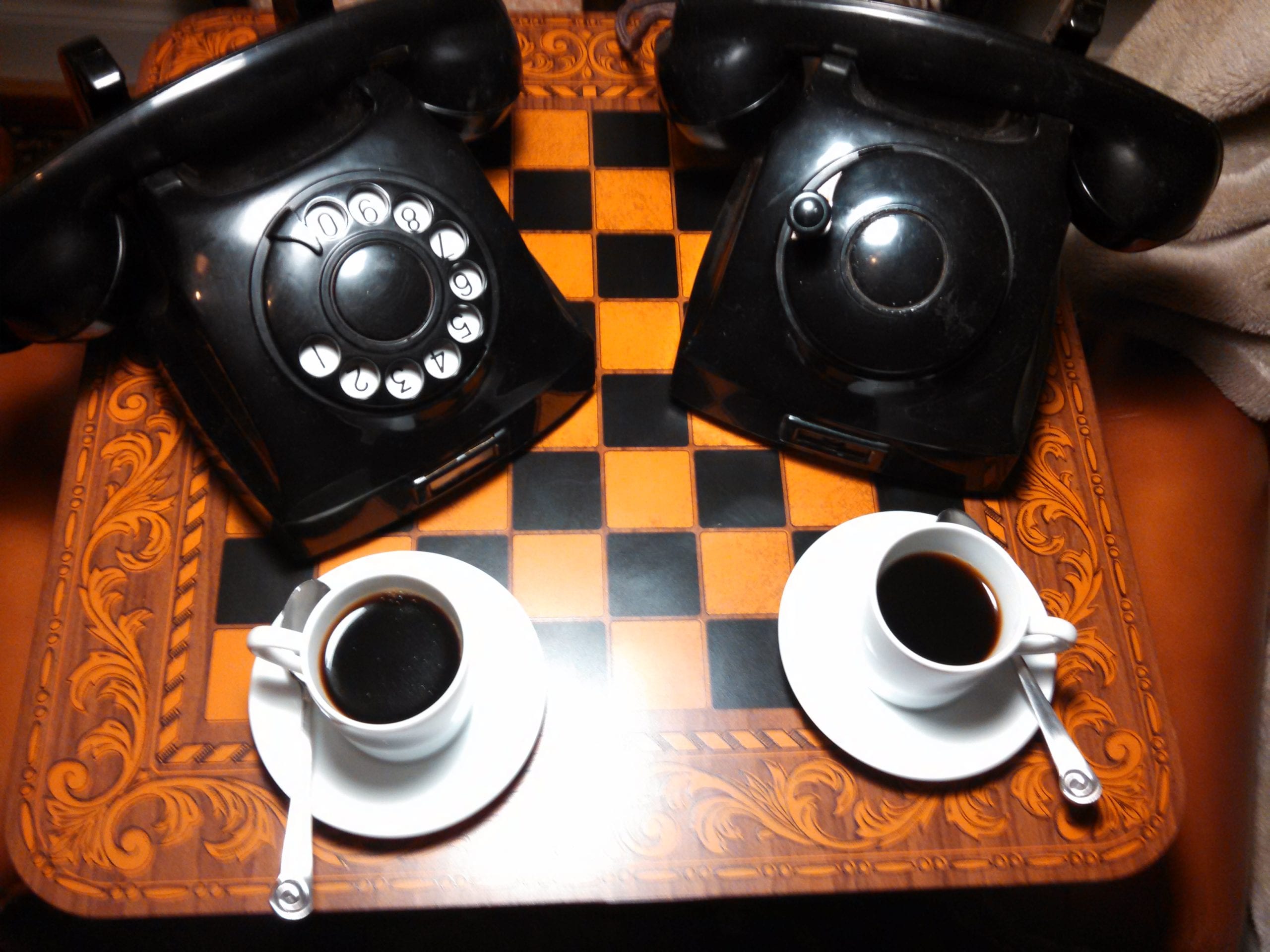 Good Morning - Enjoying Coffee & Telephones at The Telephone Museum ☕☕☕☕☎☎☎☎☕☕☕☕☎☎☎☎