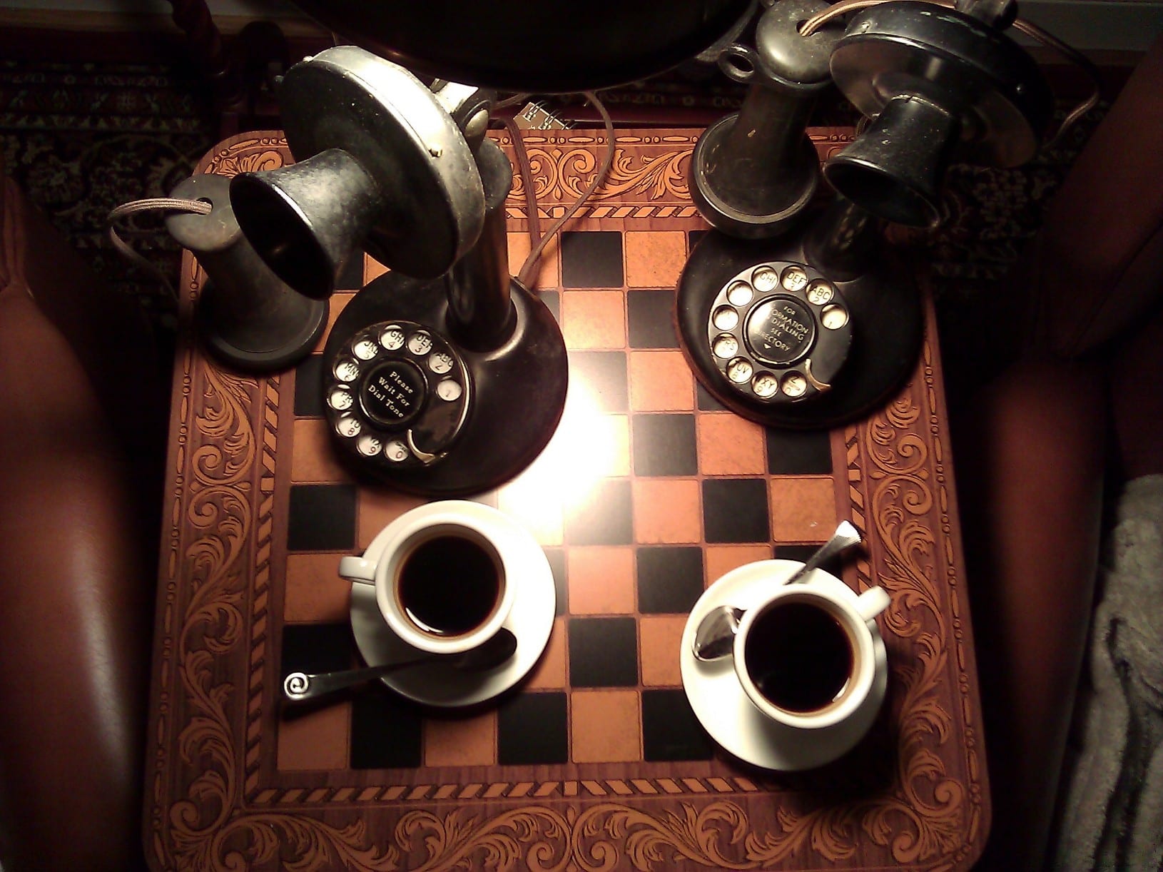 Good Morning - Enjoying Coffee & Telephones at The Telephone Museum ☕☕☕☕☎☎☎☎☕☕☕☕☎☎☎☎