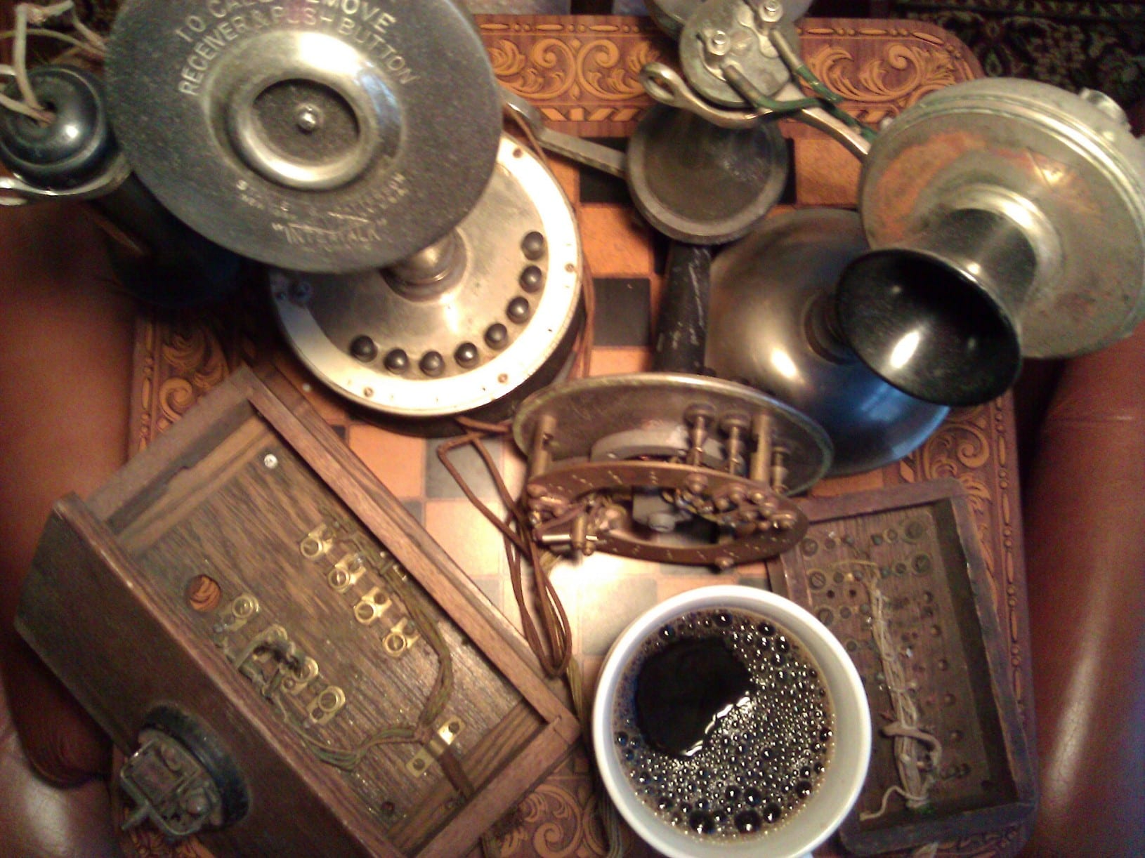 Good Morning - Enjoying Coffee & Telephones at The Telephone Museum ☕☕☕☕☎☎☎☎☕☕☕☕☎☎☎☎