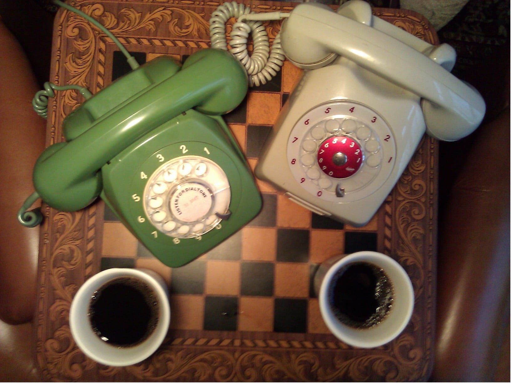 Good Morning - Enjoying Coffee & Telephones at The Telephone Museum ☕☕☕☕☎☎☎☎☕☕☕☕☎☎☎☎