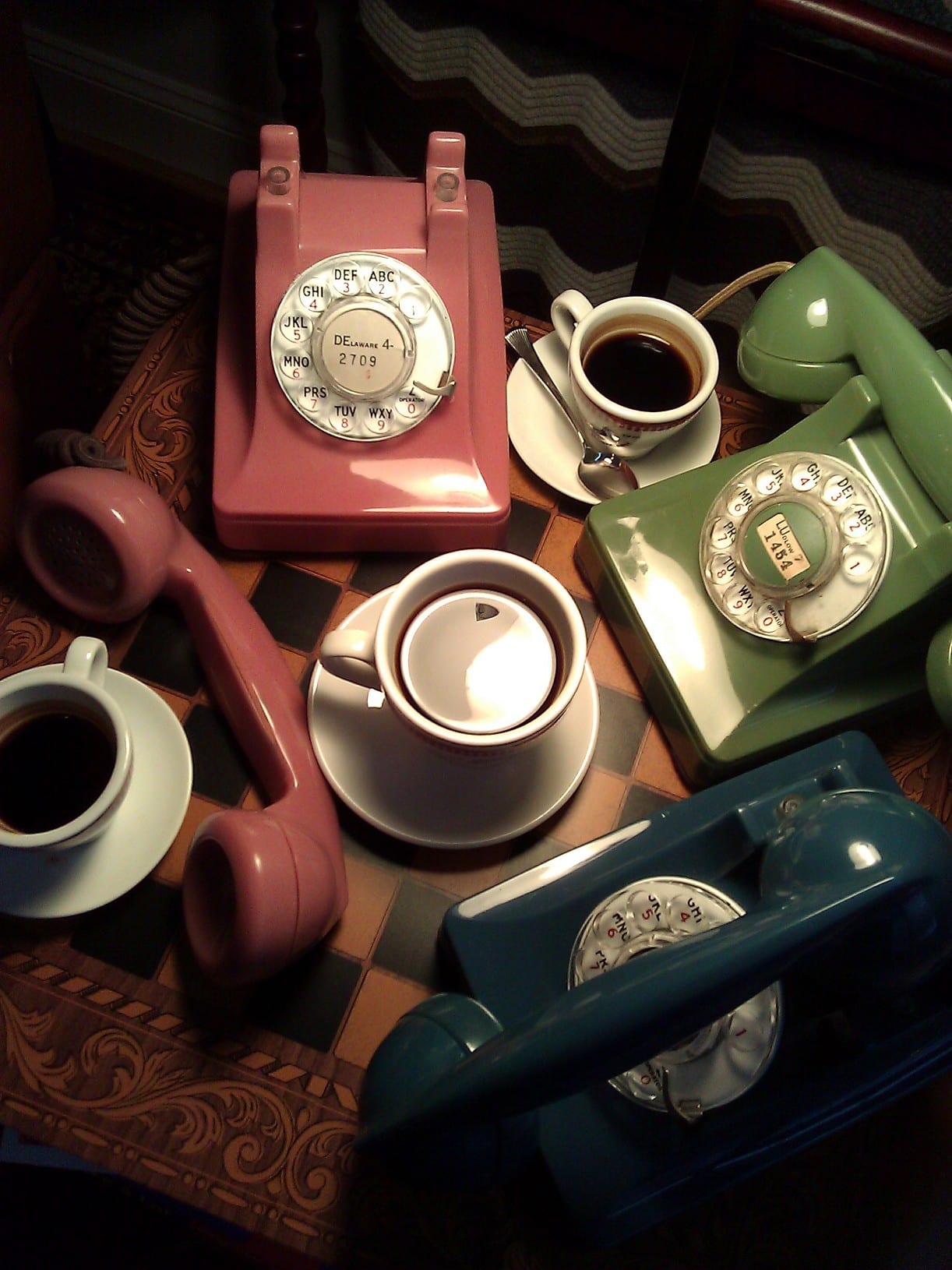 Good Morning - Enjoying Coffee & Telephones at The Telephone Museum ☕☕☕☕☎☎☎☎☕☕☕☕☎☎☎☎