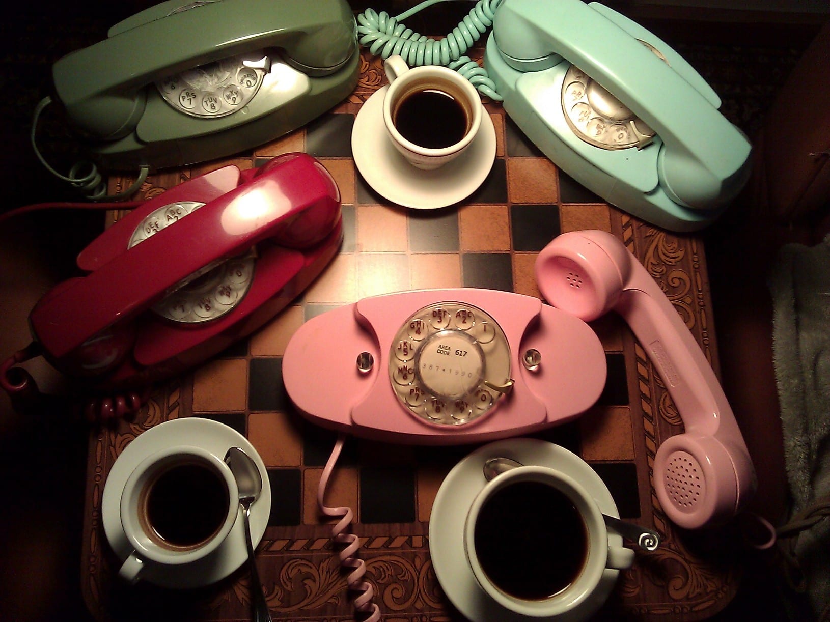 Good Morning - Enjoying Coffee & Telephones at The Telephone Museum ☕☕☕☕☎☎☎☎☕☕☕☕☎☎☎☎