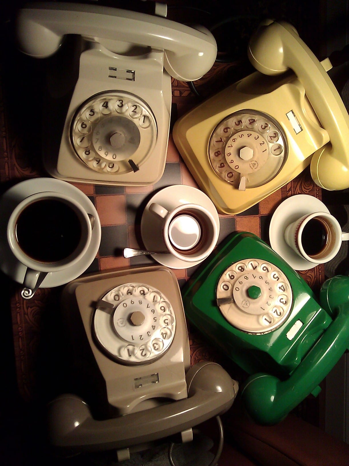 Good Morning - Enjoying Coffee & Telephones at The Telephone Museum ☕☕☕☕☎☎☎☎☕☕☕☕☎☎☎☎