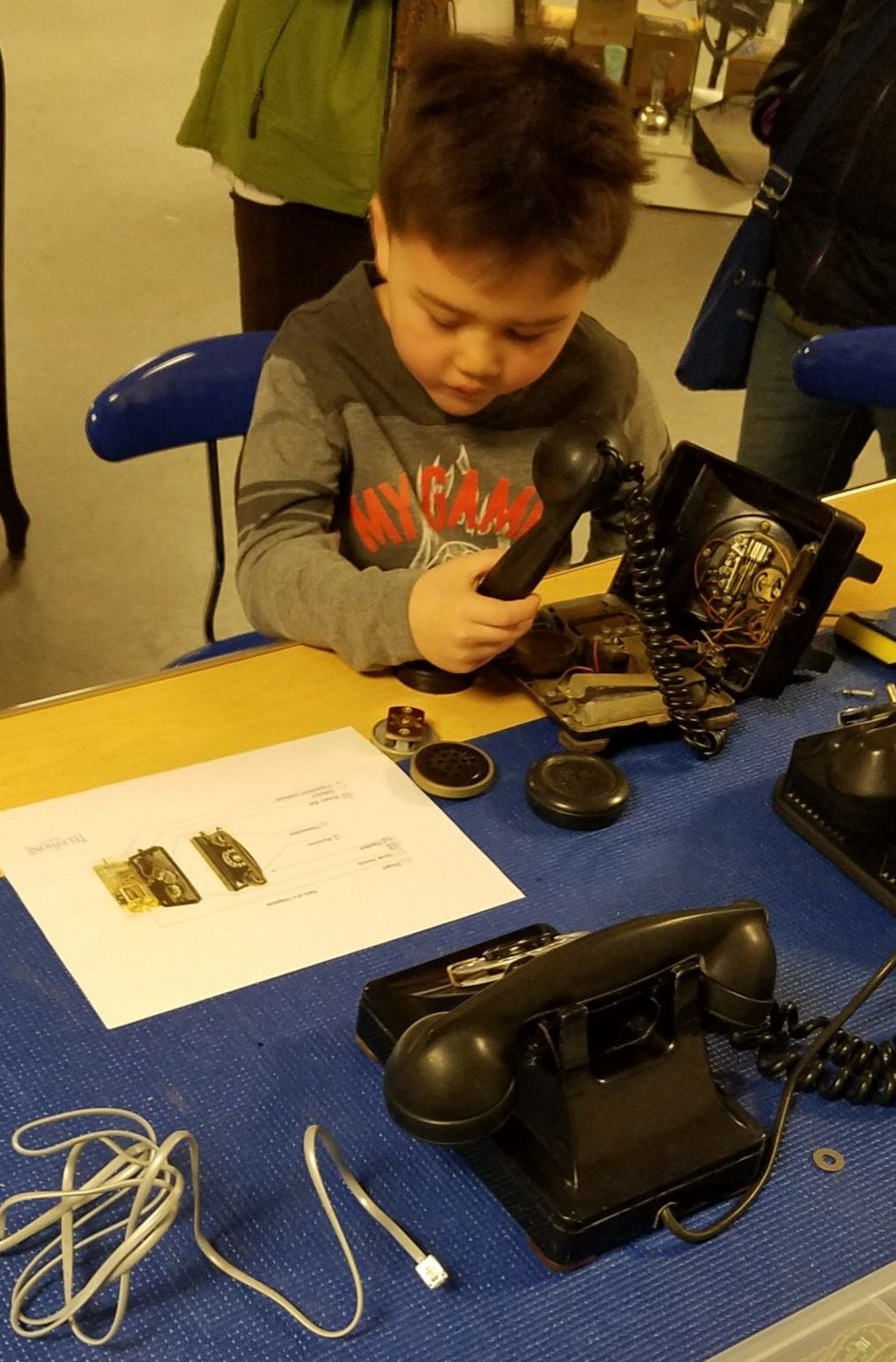 "Keep Calm And Take Stuff Apart" at The Telephone Museum on Moody Street in Waltham, MA CAUTION: Your Kids will Not want to Leave!