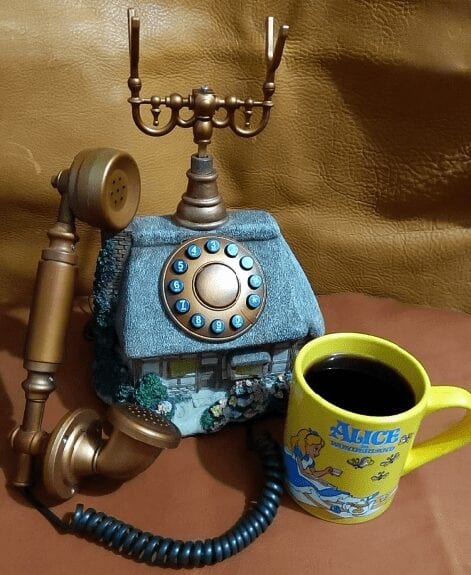 Good Morning - Enjoying Coffee & Telephones at The Telephone Museum ☕☕☕☕☎☎☎☎☕☕☕☕☎☎☎☎