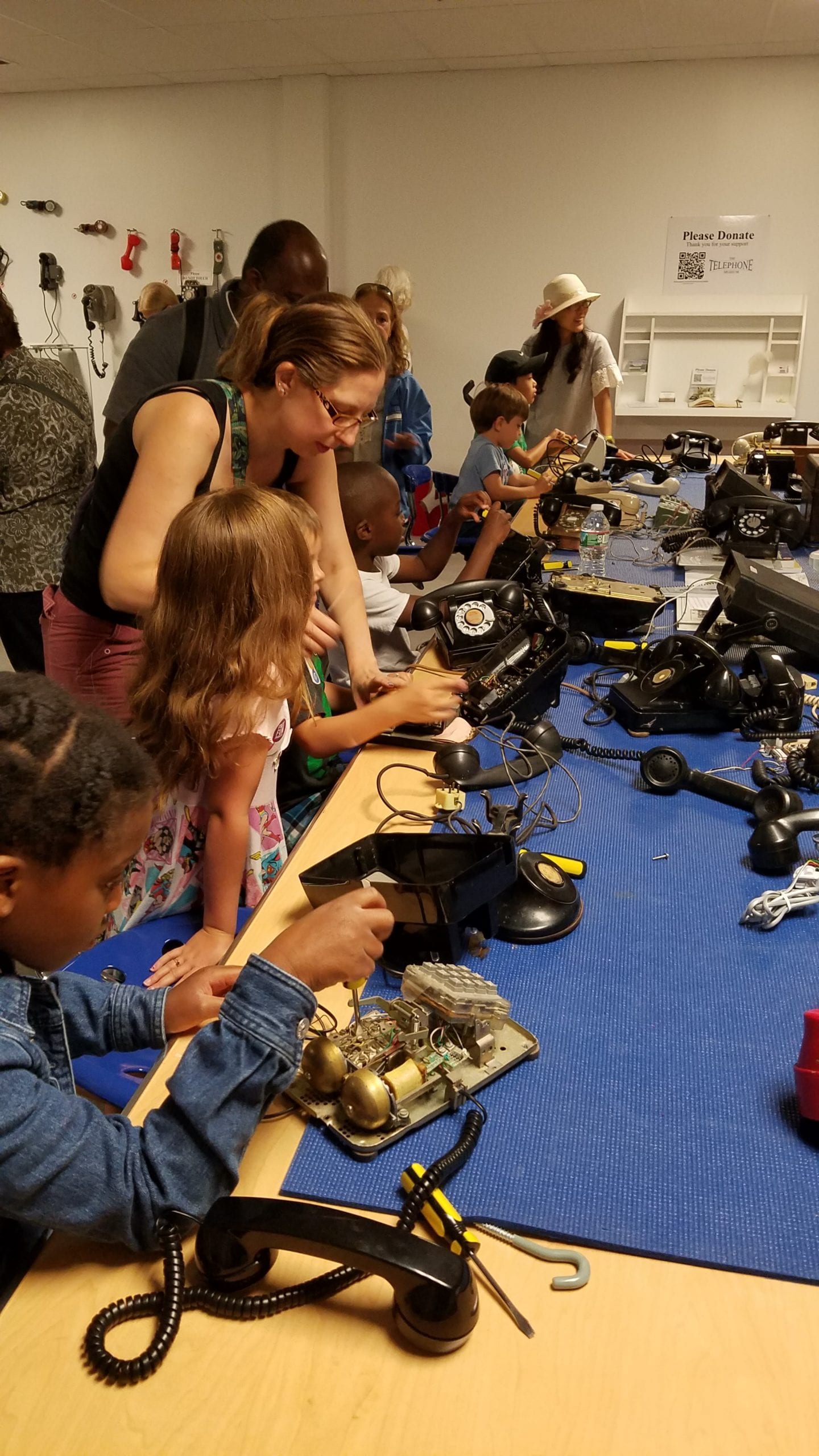"Keep Calm And Take Stuff Apart" at The Telephone Museum on Moody Street in Waltham, MA CAUTION: Your Kids will Not want to Leave!