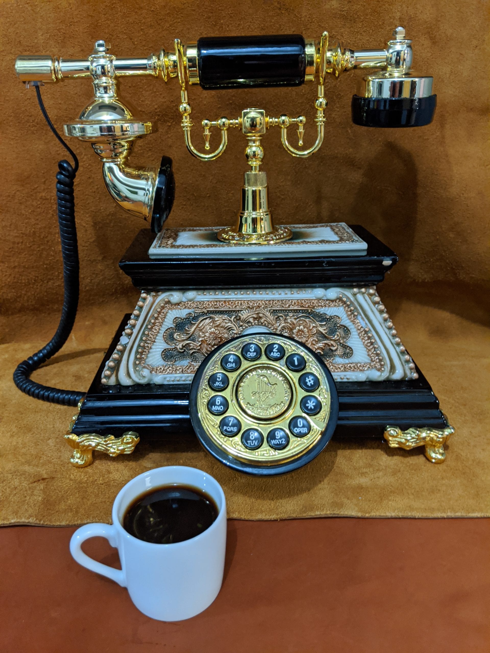 Good Morning - Enjoying Coffee & Telephones at The Telephone Museum ☕☕☕☕☎☎☎☎☕☕☕☕☎☎☎☎