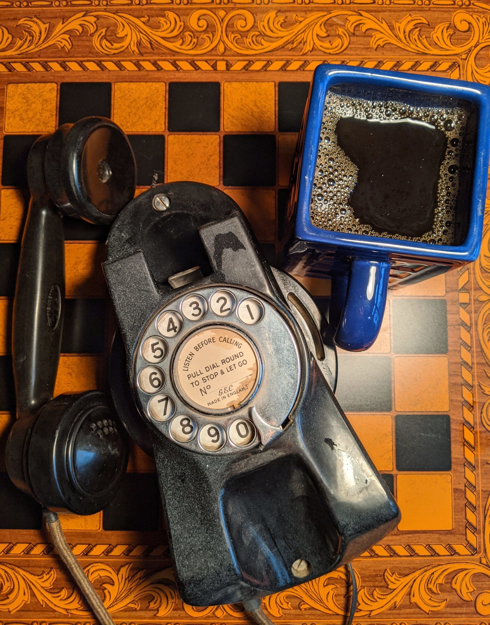 Good Morning - Enjoying Coffee & Telephones at The Telephone Museum ☕☕☕☕☎☎☎☎☕☕☕☕☎☎☎☎