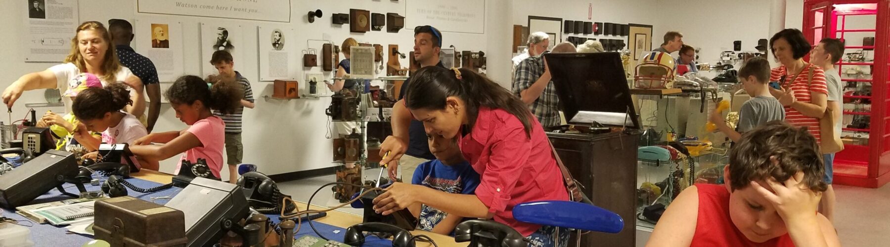 "Keep Calm And Take Stuff Apart" at The Telephone Museum on Moody Street in Waltham, MA CAUTION: Your Kids will Not want to Leave!